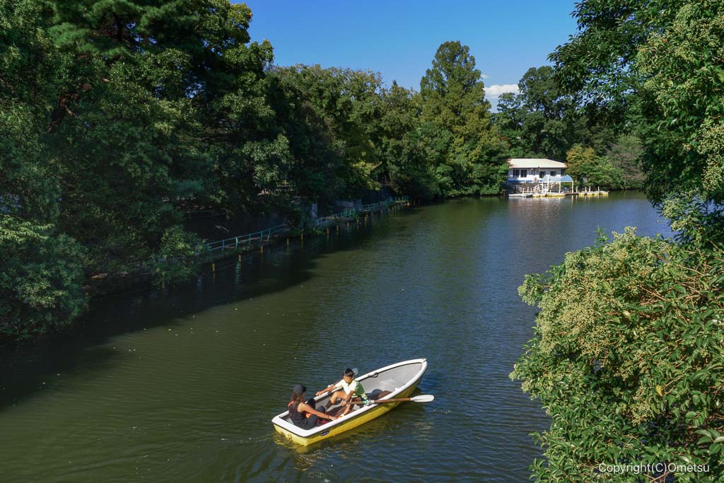 練馬区立・武蔵関公園の池とボート