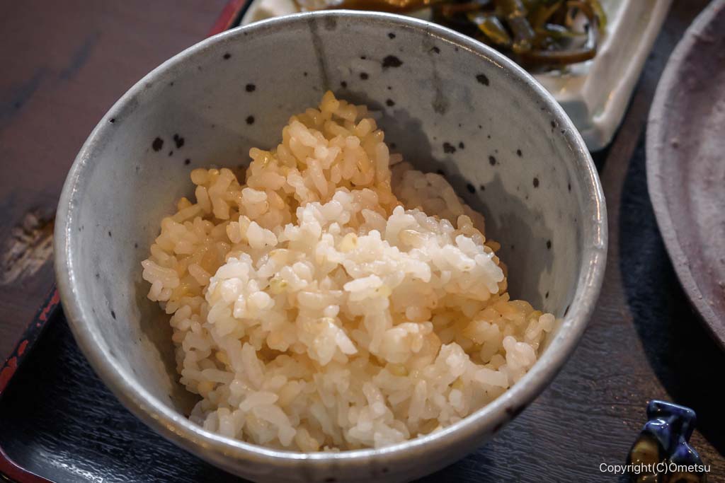 青梅市・雲水の、玄米入りご飯
