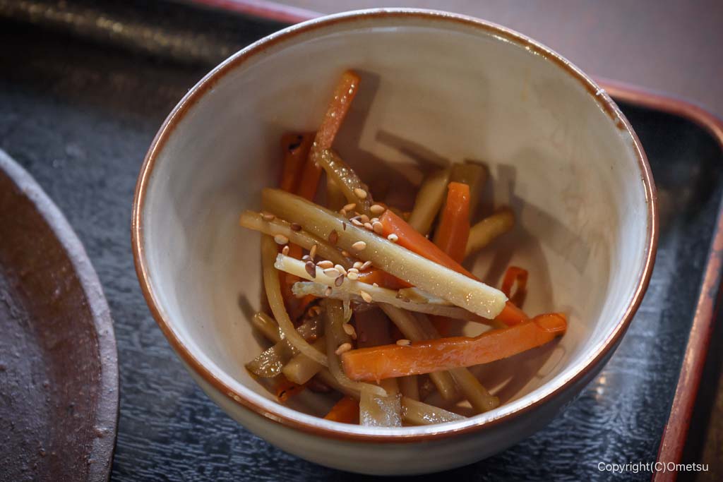 青梅市・雲水の、きんぴらゴボウ