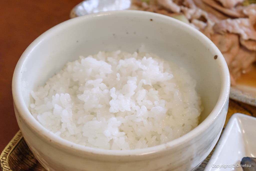 福生の食事処・池の、ご飯