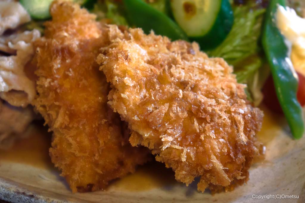 福生の食事処・池の、チキンかつ