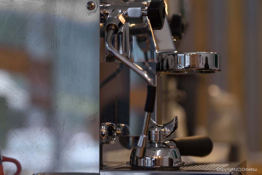 奥多摩AUBAの、コーヒーマシン