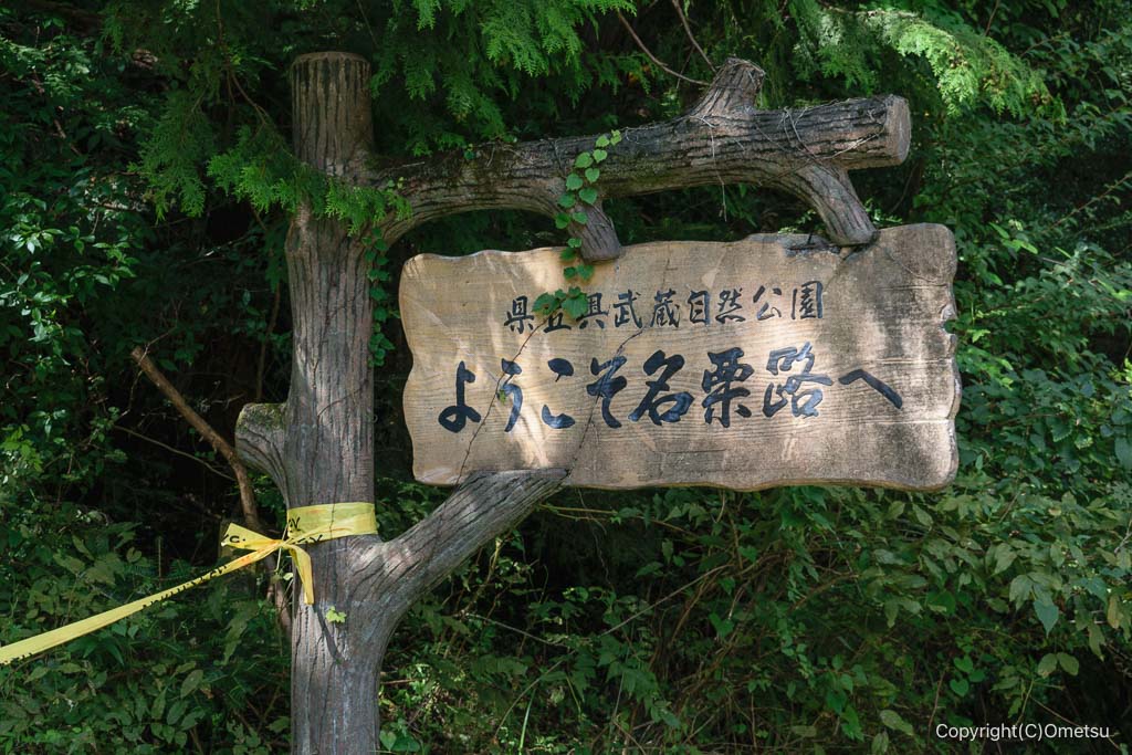 飯能・名栗路の看板