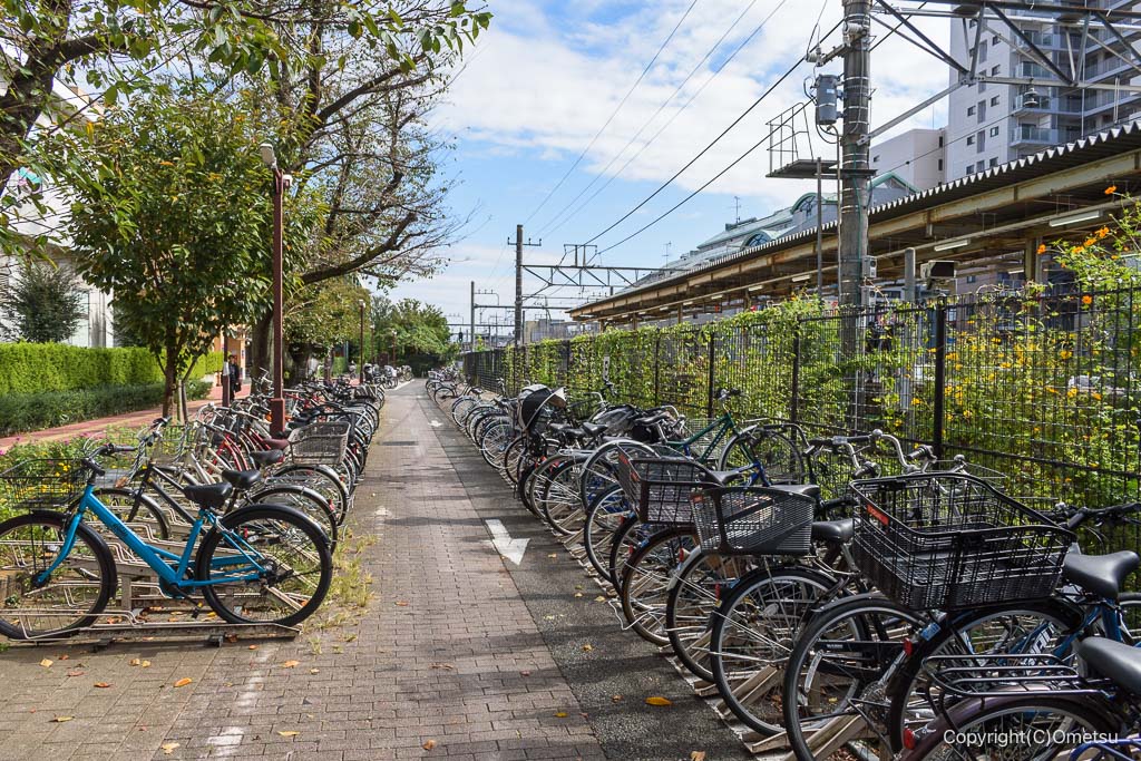 昭島市・昭島駅付近の自転車置き場