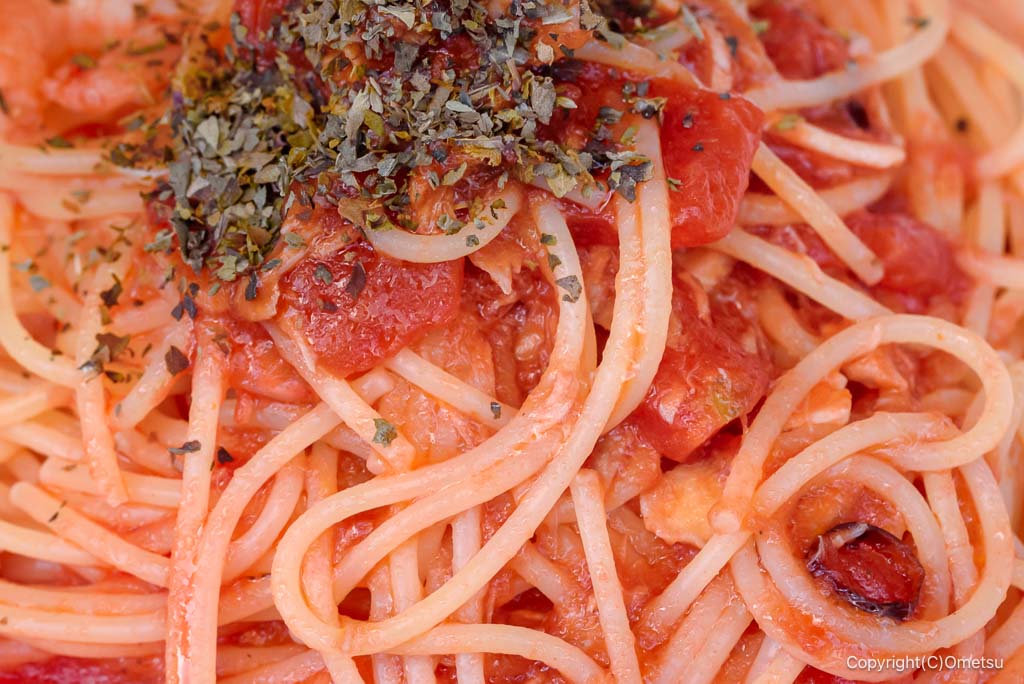 奥多摩町・アルソミトラの、パスタのトマトソース