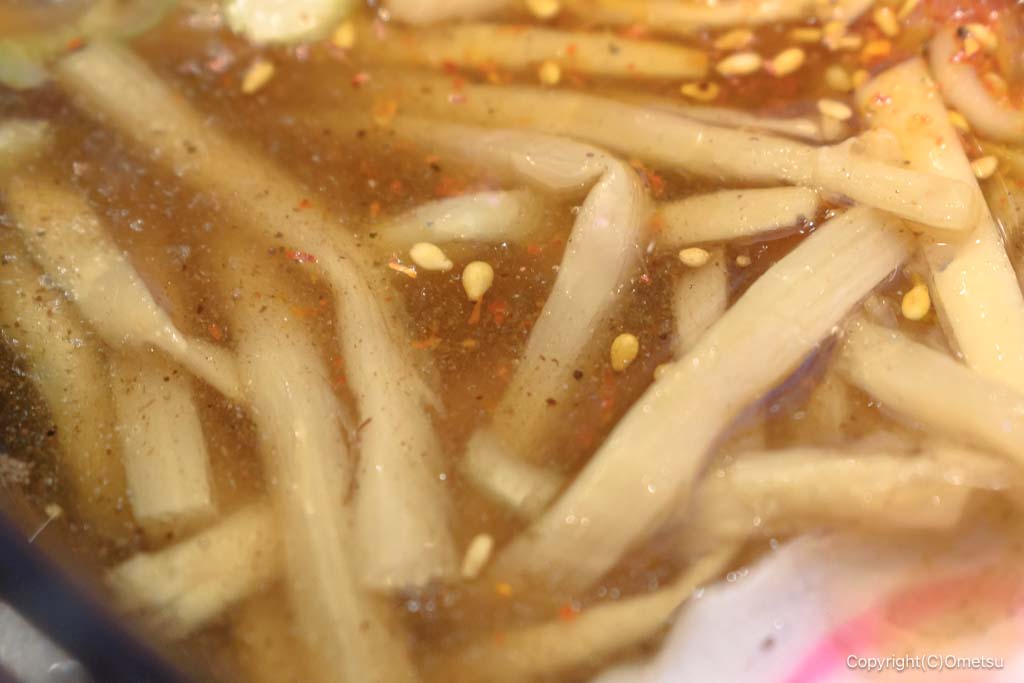 麺や独歩 拝島駅前店の、メンマ