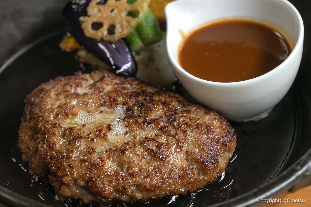 飯能市・レストランHAMA、黒毛和牛ハンバーグセット