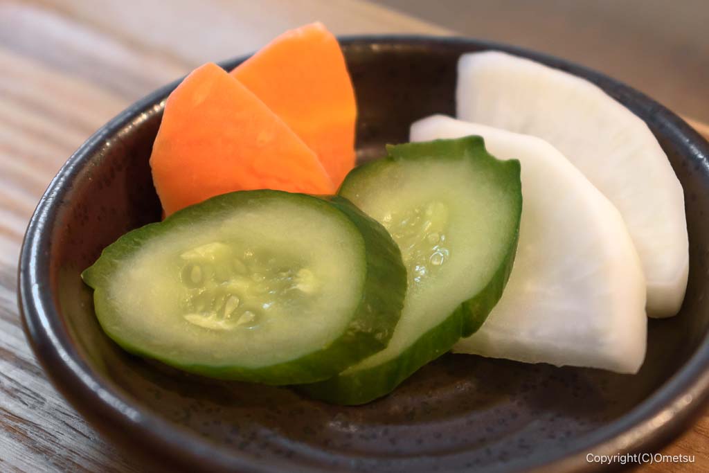 昭島市・キッチンはる風の、ぬか漬け