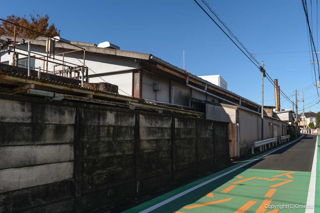 熊川砂利運搬軌道・石川酒造付近