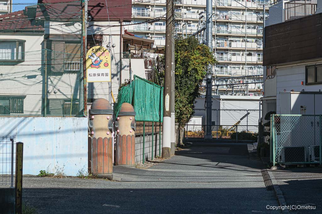 西尾組砂利軌道・松原保育園付近