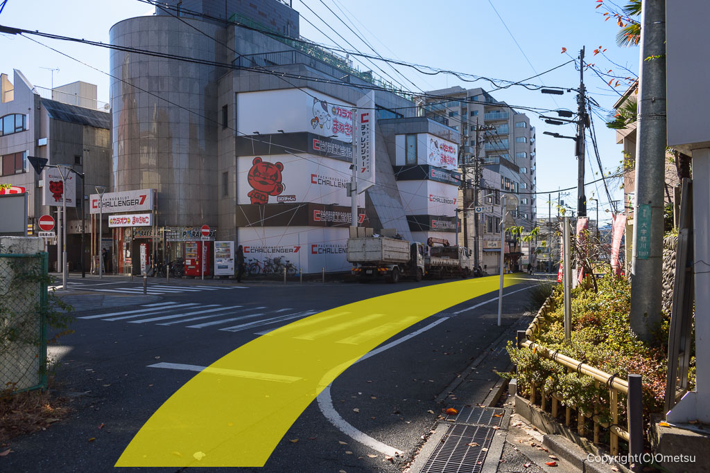 熊川砂利運搬軌道・拝島駅付近