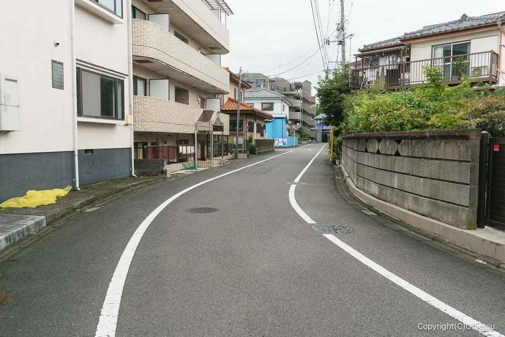 青梅・河辺砂利運搬線近くの道