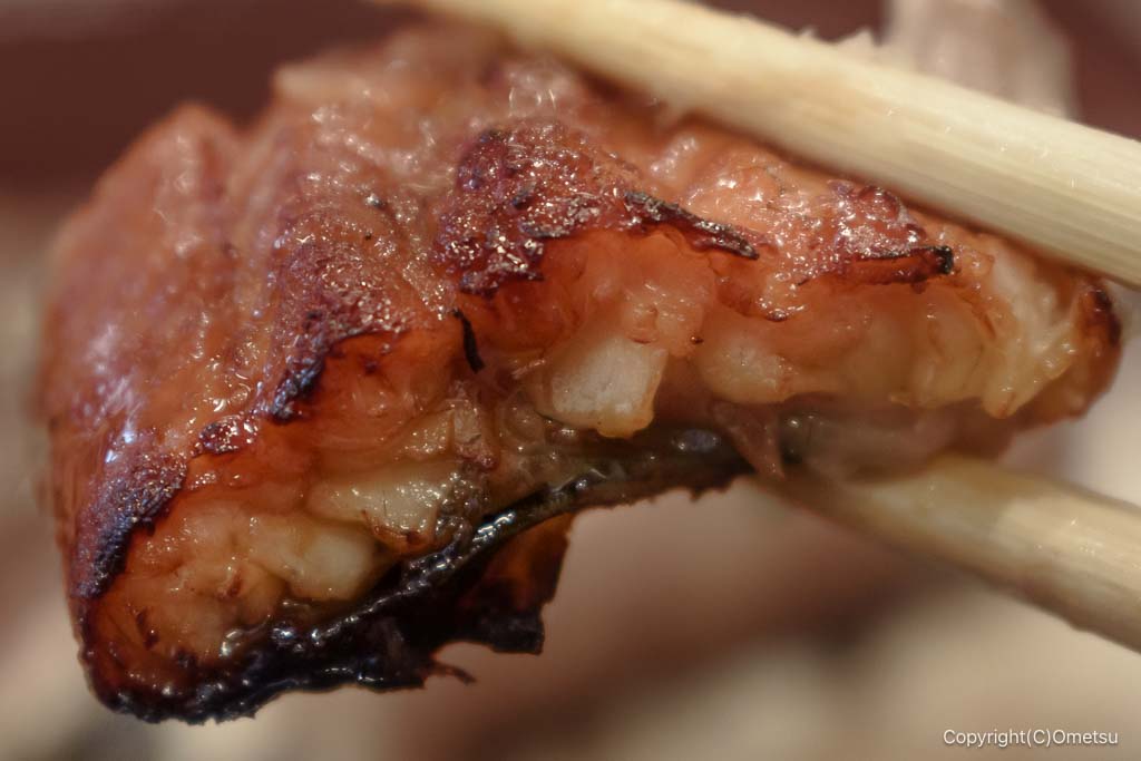 鰻の成瀬の、うな重・並の、ウナギの蒲焼きの身