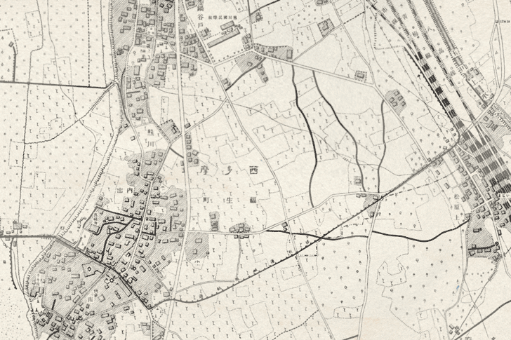 熊川砂利運搬軌道・地図