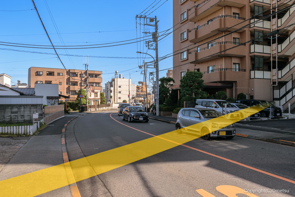 青梅街道の、黒沢専用軌道跡