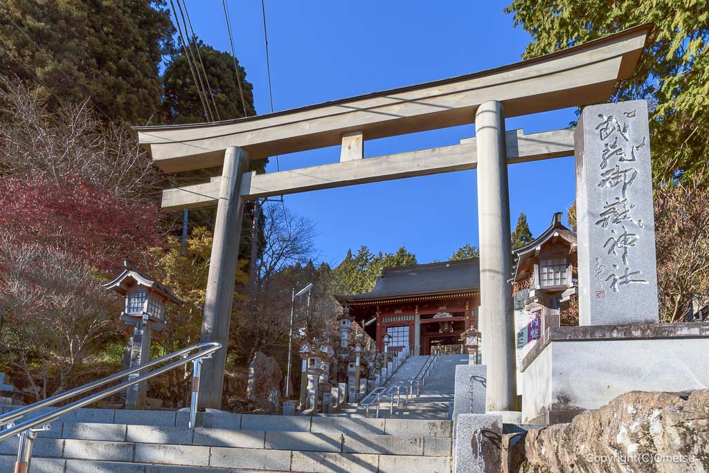 青梅市・武蔵御嶽神社の、随神門