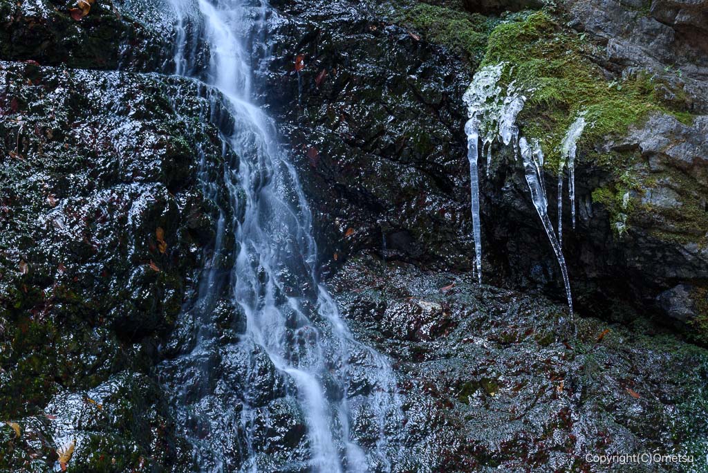 青梅市・御岳山、綾広の滝と氷柱