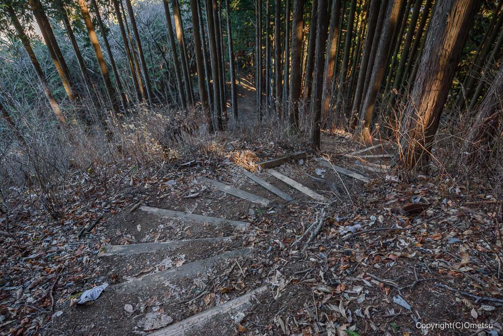 丹三郎尾根の急登