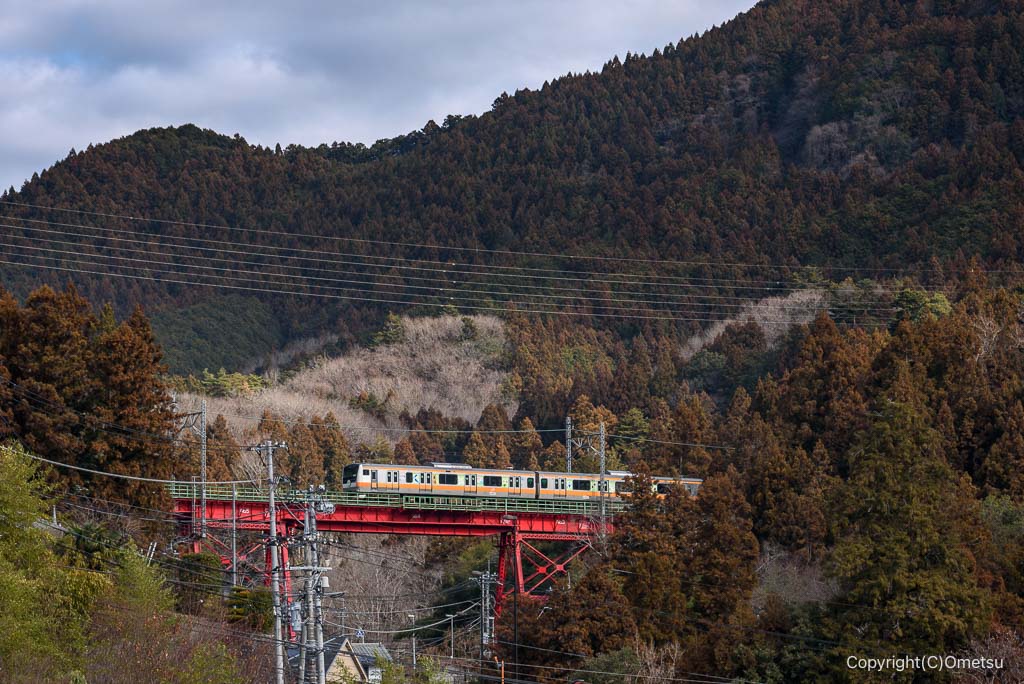 軍畑大橋から、奥沢橋梁