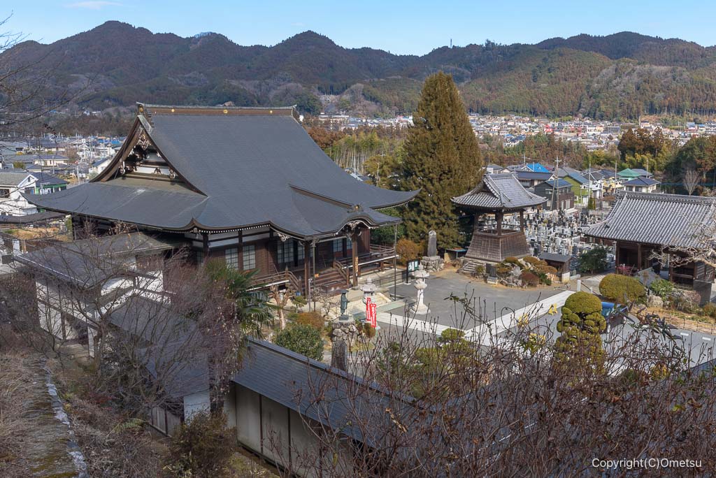 青梅市・即清寺と、丘陵