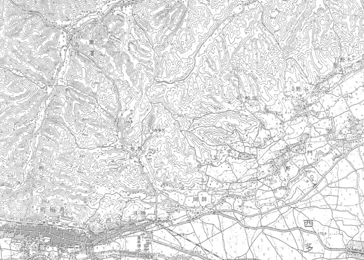 青梅・黒沢専用軌道の地図