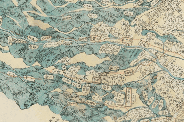 武蔵国全図 安政3年（1856年）の、五日市街道