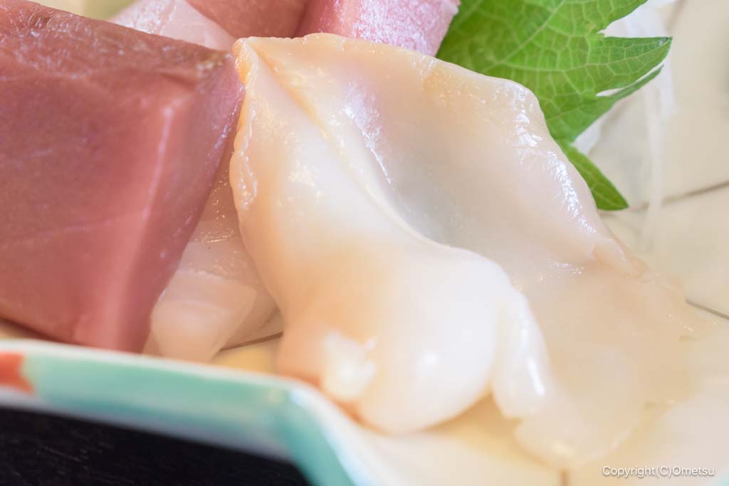 青梅・温石亭 いちゑの、ツブ貝刺身