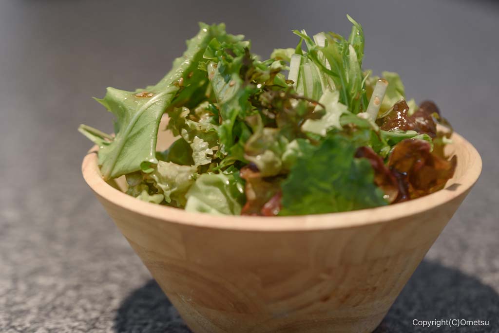 羽村もうもう亭の、ランチサラダ