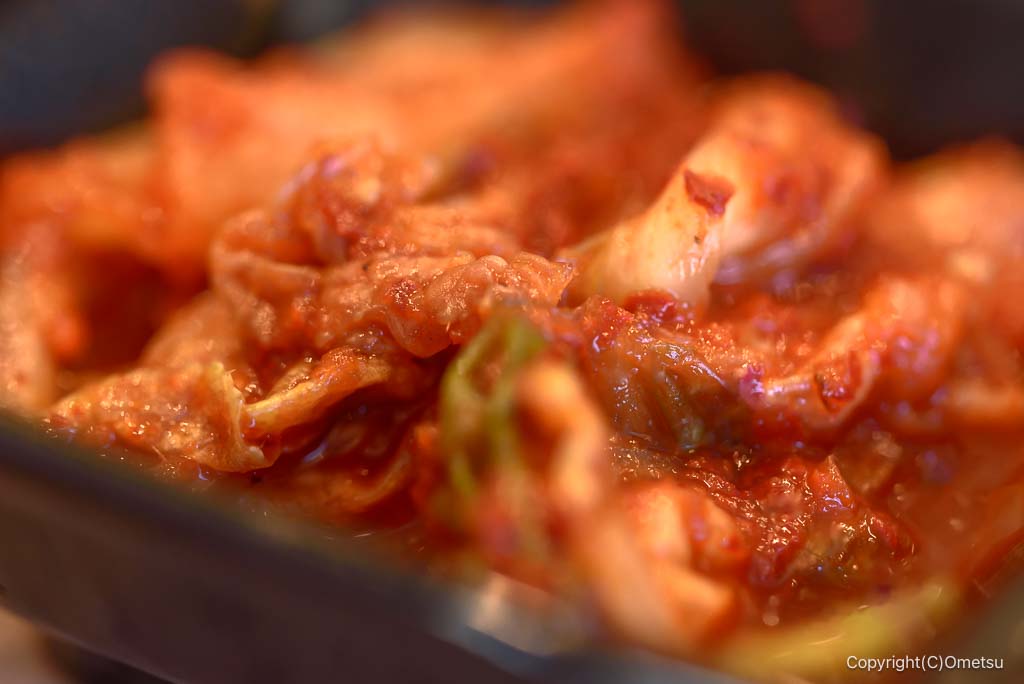 牛角焼肉食堂の、キムチ