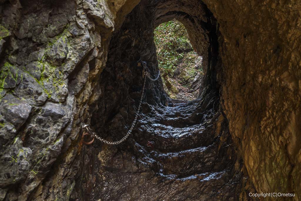 金剛の滝のトンネル