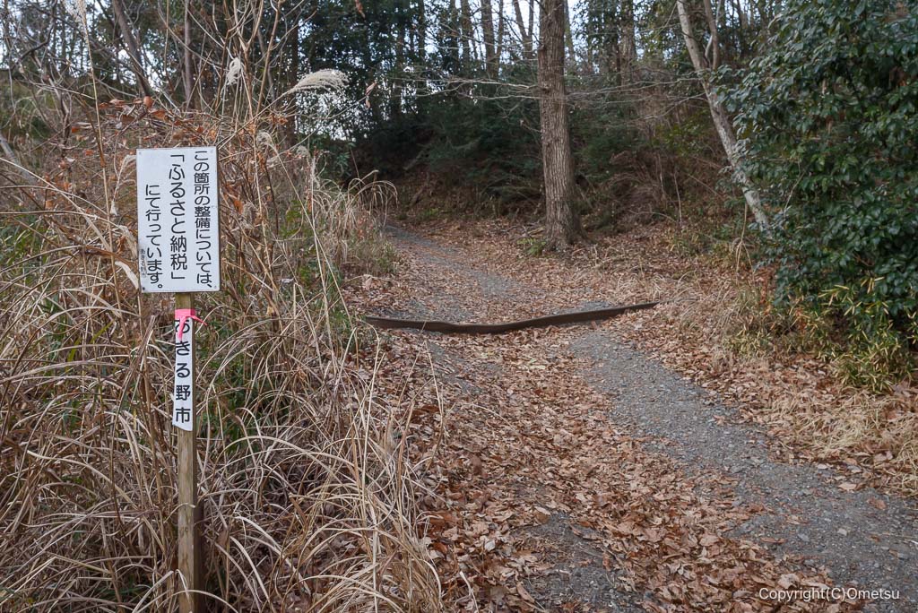 あきる野・広徳寺付近の登山道