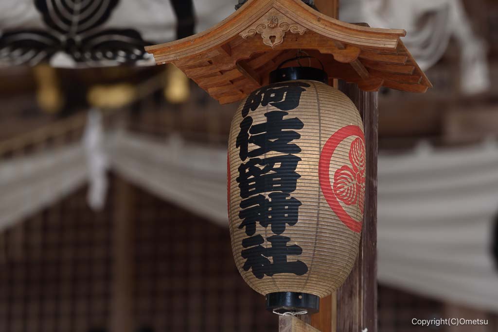 あきる野・阿伎留神社の提灯