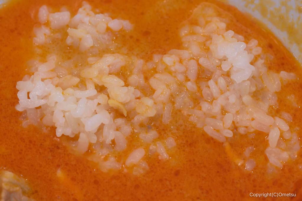 瑞穂町・ソーゴーチントンランの、坦々麺の、おじや風