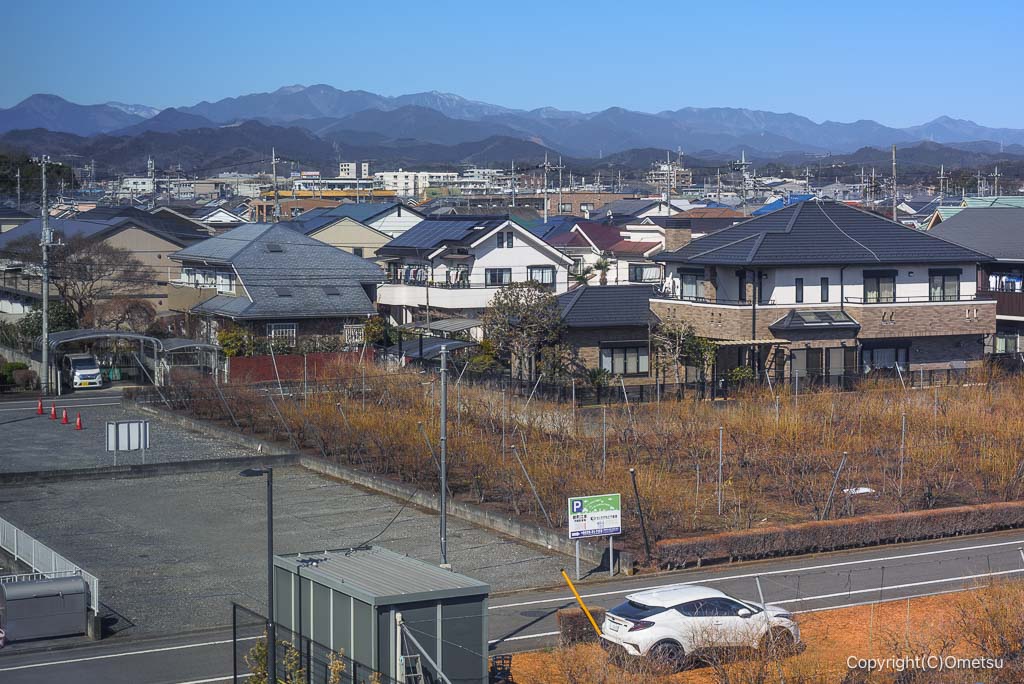 新町クリニックからの、山並み