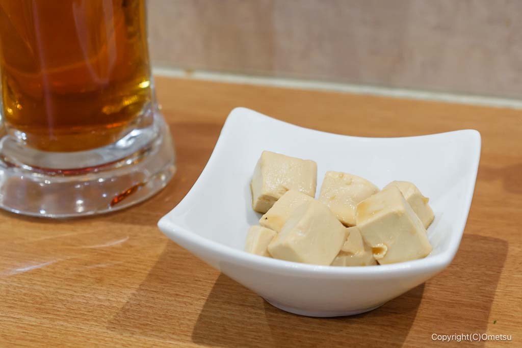 広島お好み焼きホプキンスの、クリームチーズ・ワサビ醤油漬け