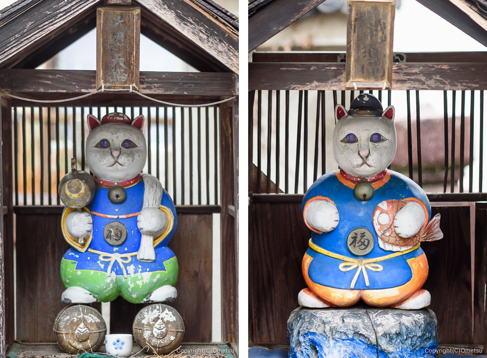 青梅 住吉大社の、大黒天猫と恵比須猫