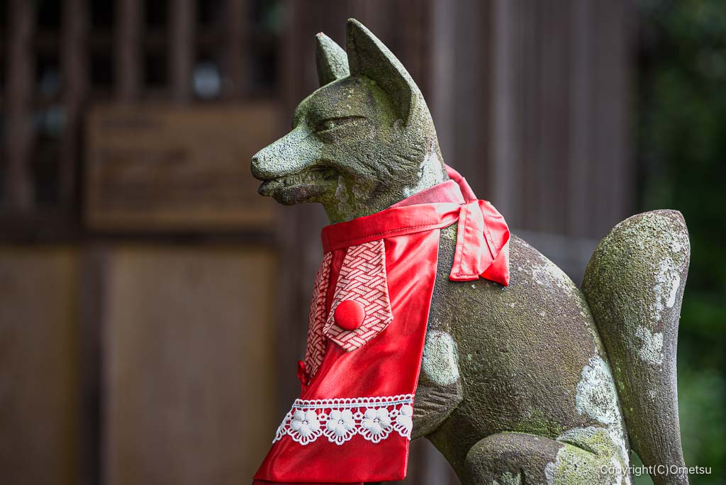 青梅 住吉大社の、稲荷神社のキツネ