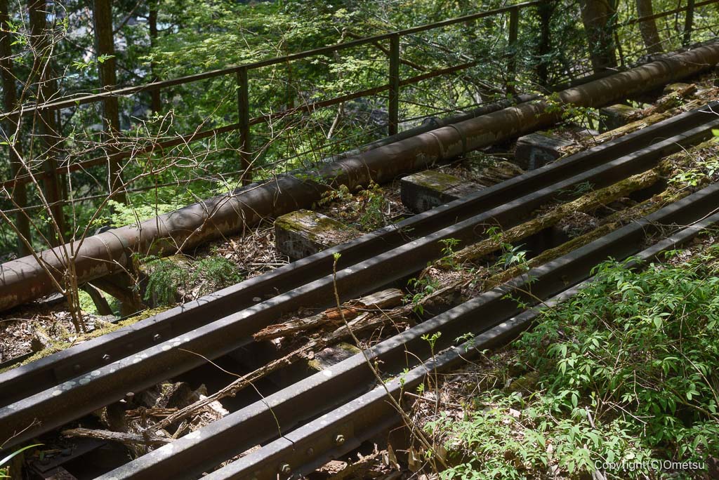 奥多摩・むかし道の、廃線跡