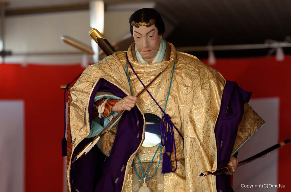 青梅市上町の、日本武尊・山車人形