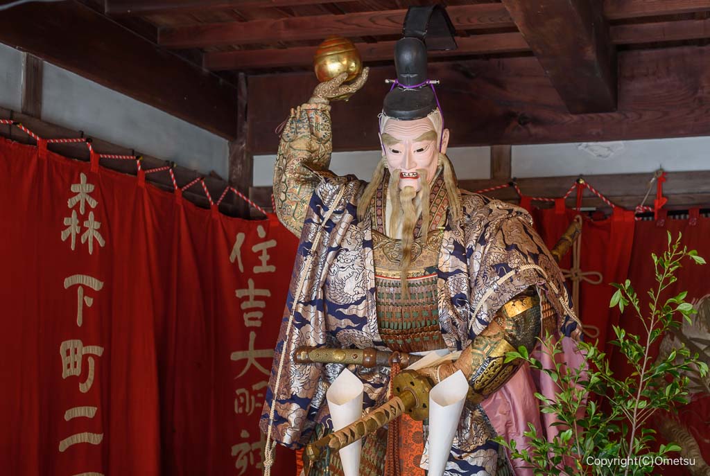 青梅市森下町、武内宿禰・山車人形