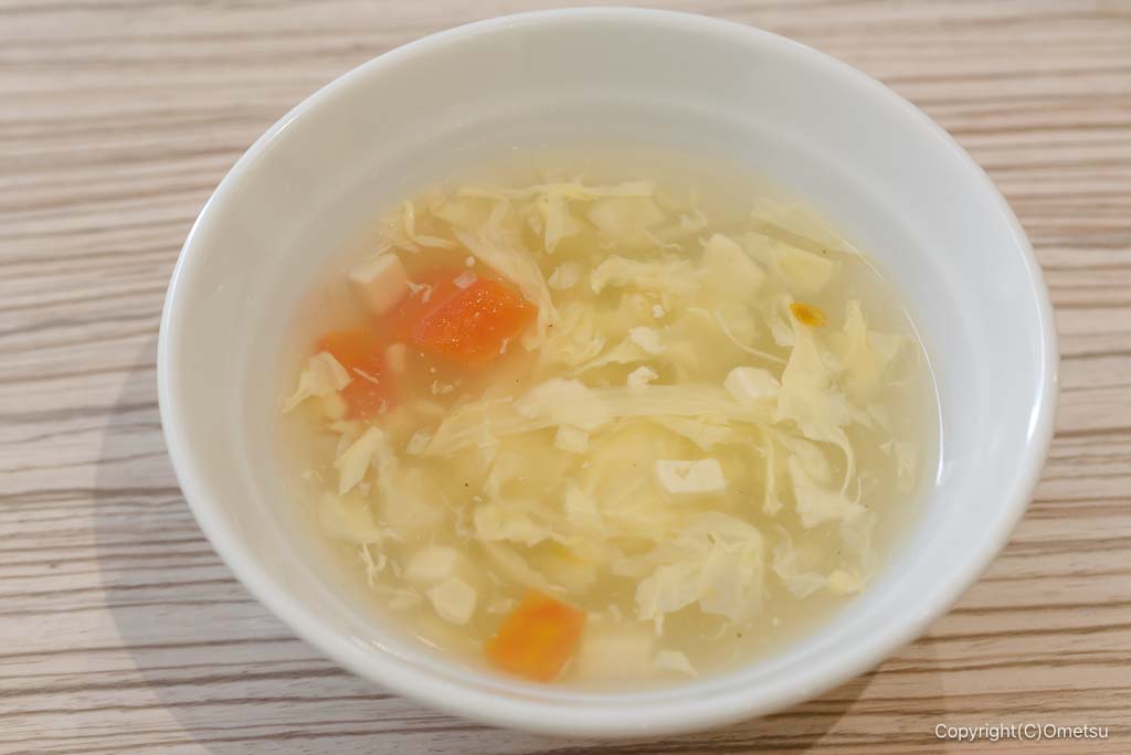 餃子食坊やまとイオンモール日の出店の、中華スープ