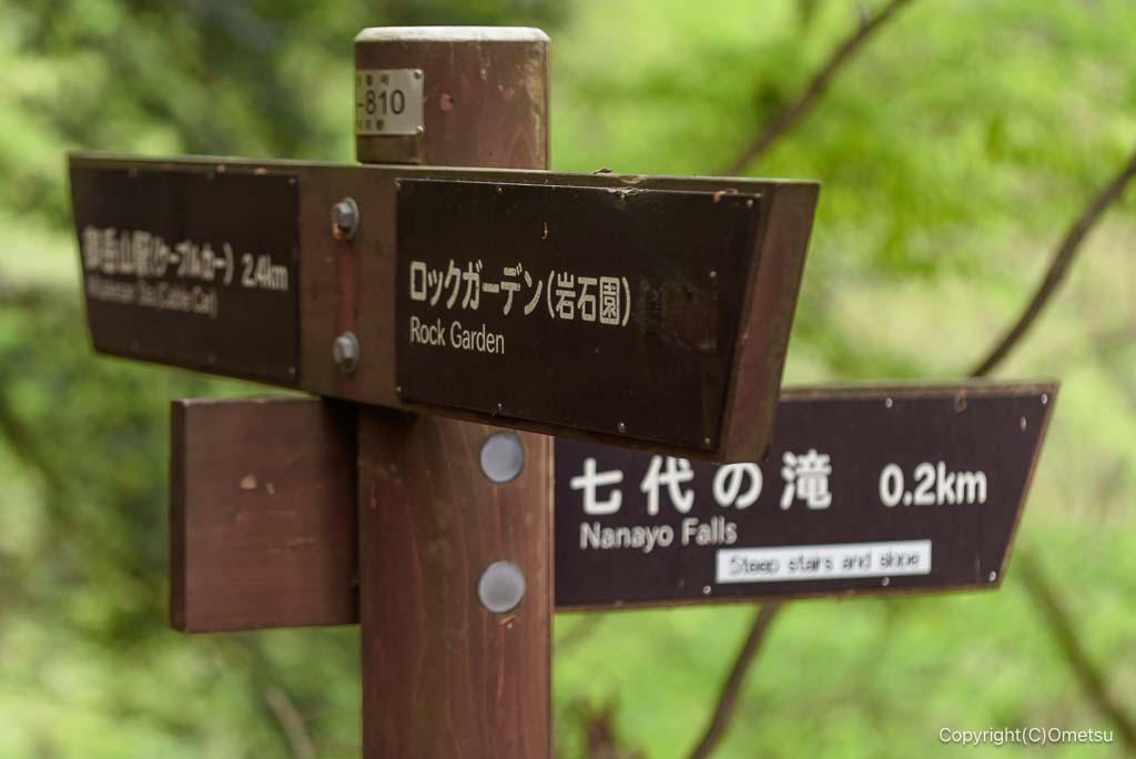 御岳山・天狗岩分岐