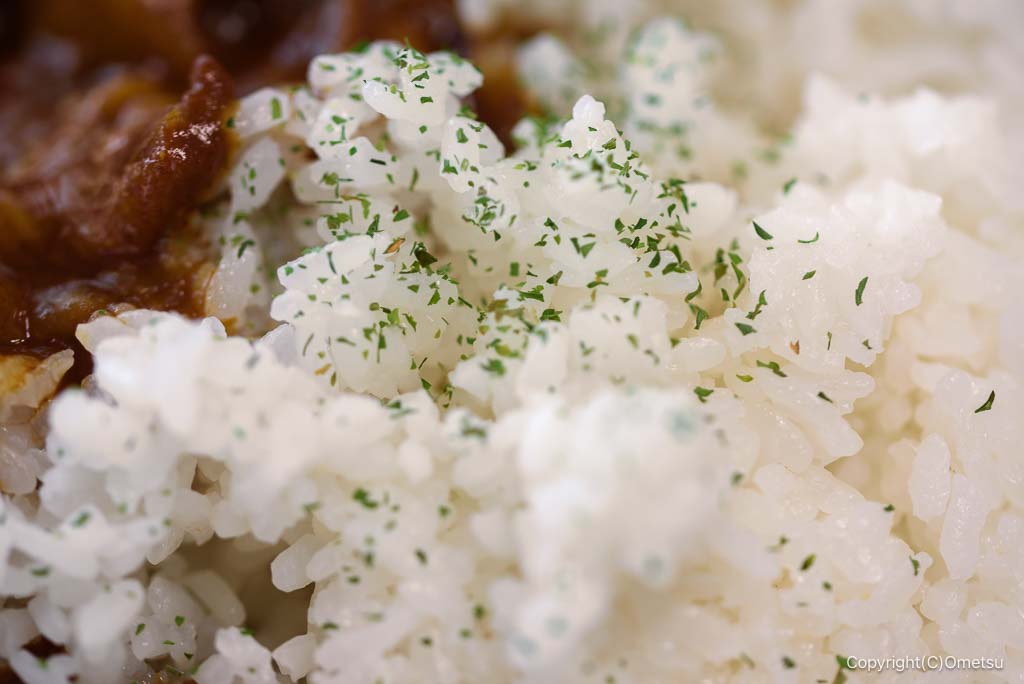 青梅市柚木町の、カレー男の、ライス