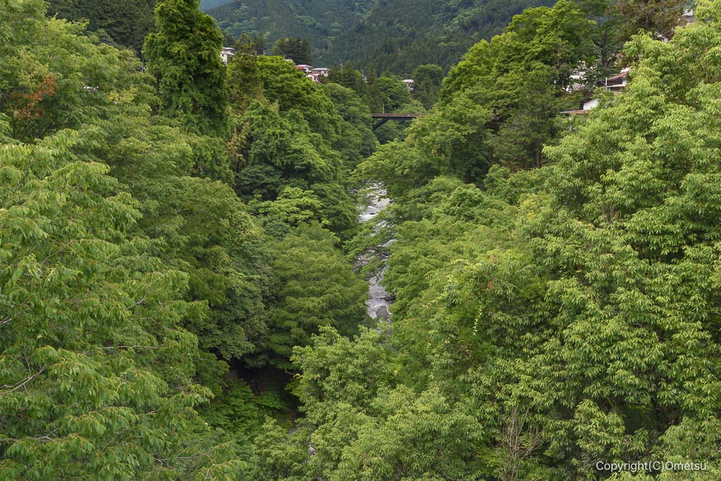 奥多摩・氷川大橋からの光景