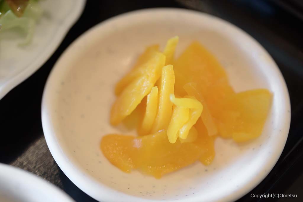 福生・田園よもやま食堂の、漬物