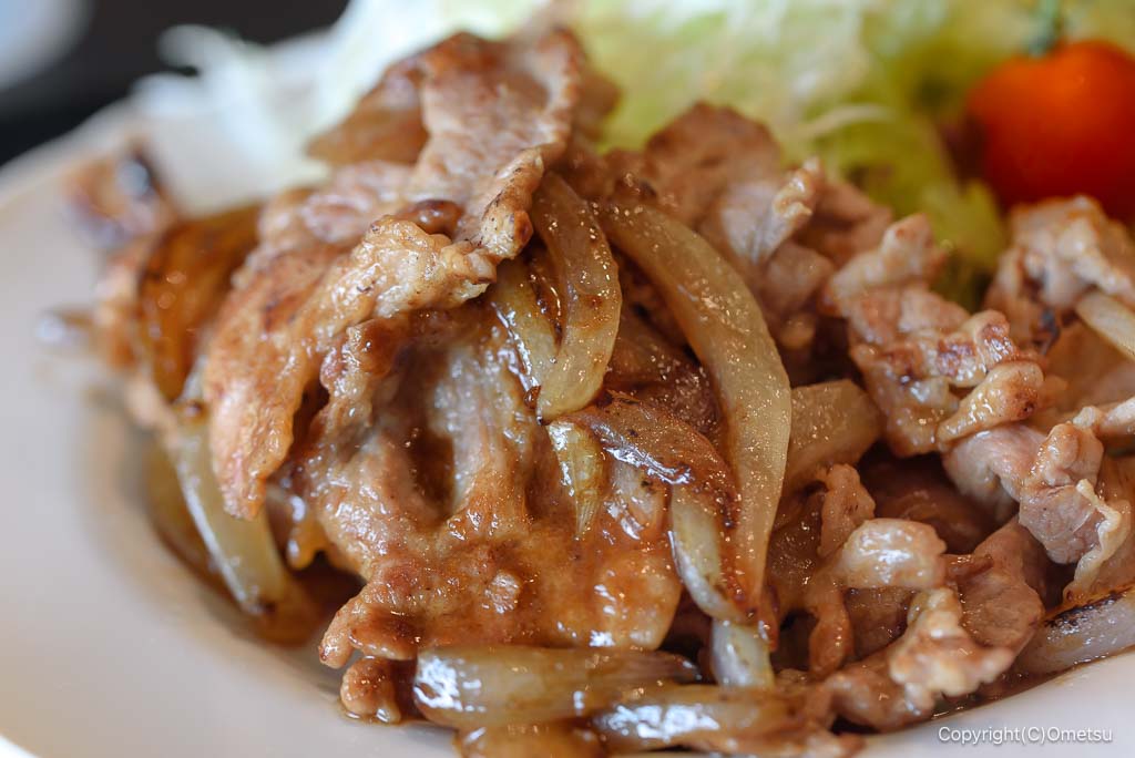 福生・田園よもやま食堂の生姜焼き