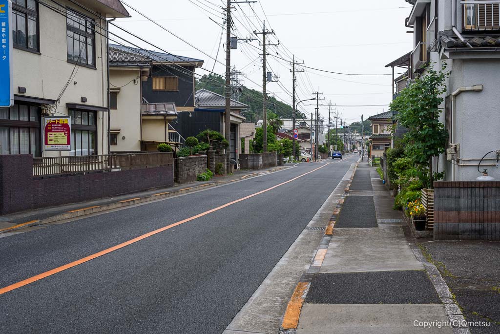 青梅の森、北谷津付近の成木街道