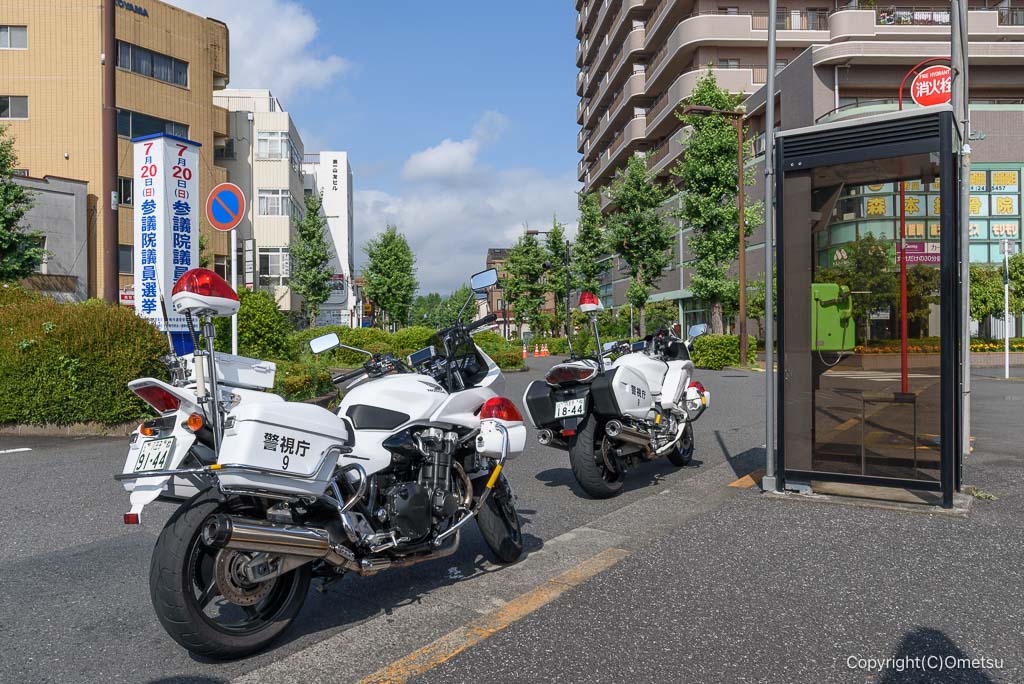 THE ROAD RACE TOKYO TAMA 2025の、白バイ