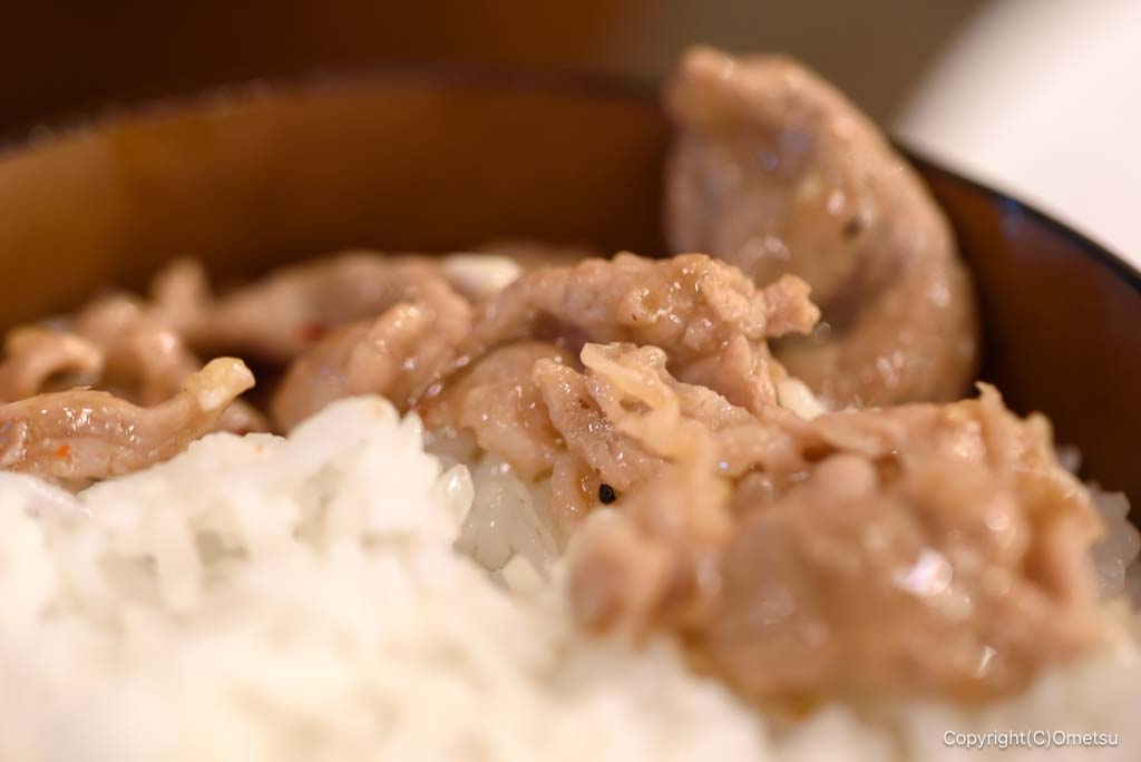 福生・義理TANDOORI HOUSEの、生姜焼きとご飯