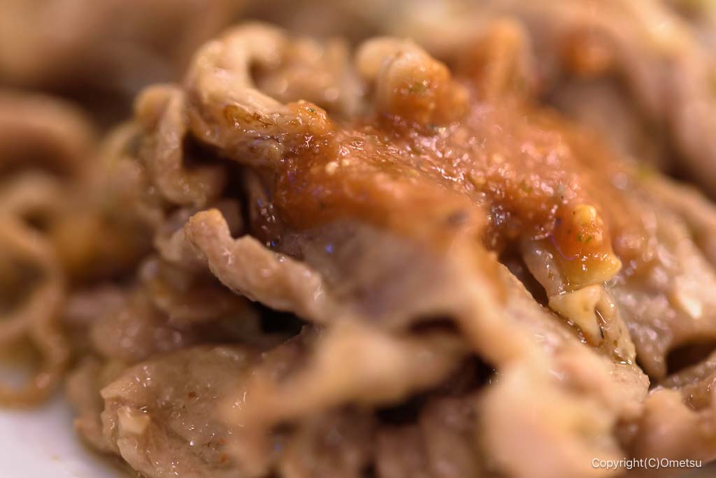 福生・義理TANDOORI HOUSEの、生姜焼きモモソース掛け